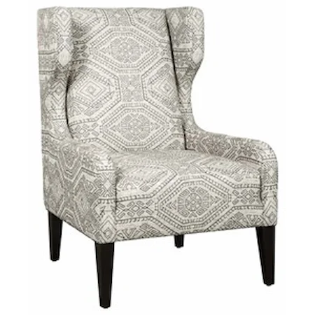 Contemporary Wing Accent Chair